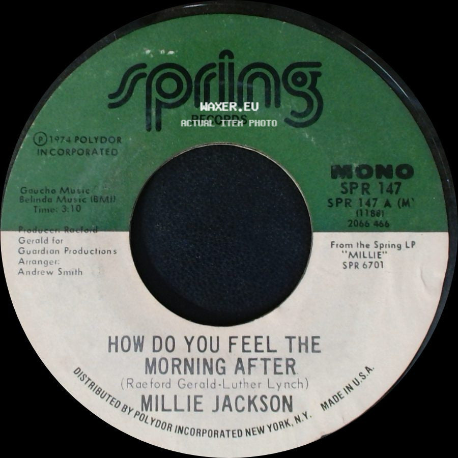 Millie Jackson - How Do You Feel The Morning After / In The Wash side A