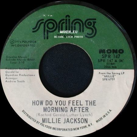 Millie Jackson - How Do You Feel The Morning After / In The Wash side A