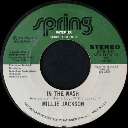 Millie Jackson - How Do You Feel The Morning After / In The Wash side B