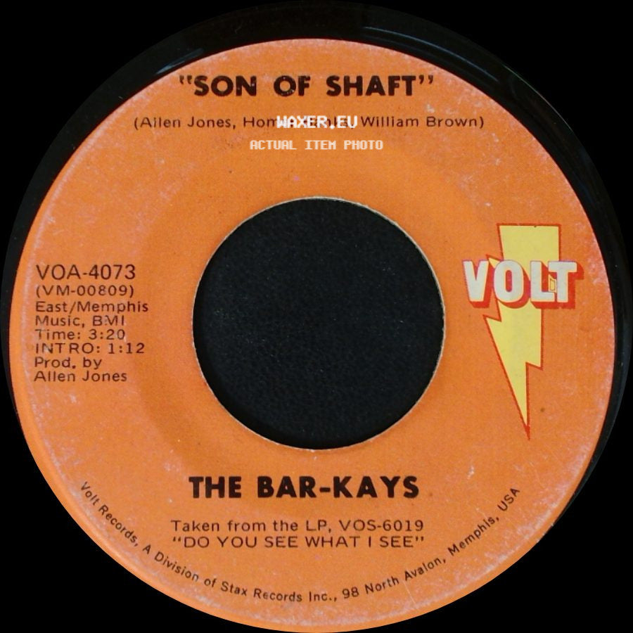 The Bar-Kays - Son Of Shaft / Sang And Dance side A