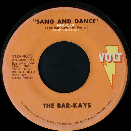 The Bar-Kays - Son Of Shaft / Sang And Dance side B