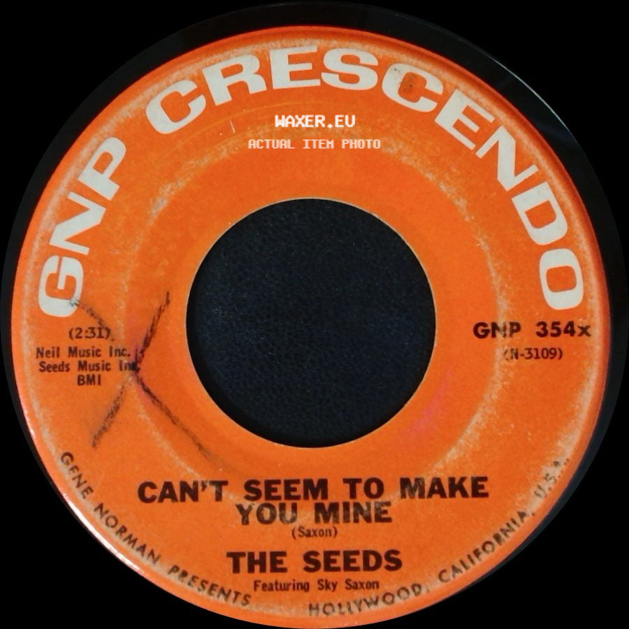 The Seeds - Daisy Mae / Can't Seem To Make You Mine side B
