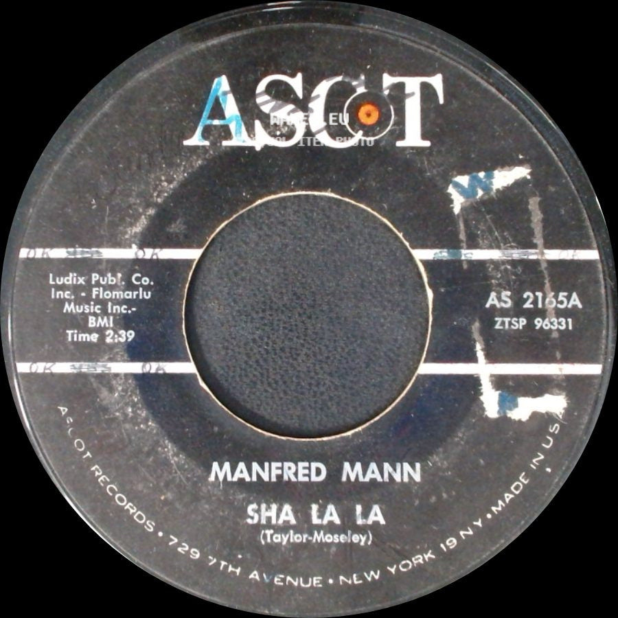 Manfred Mann - Sha La La / John Hardy side A
