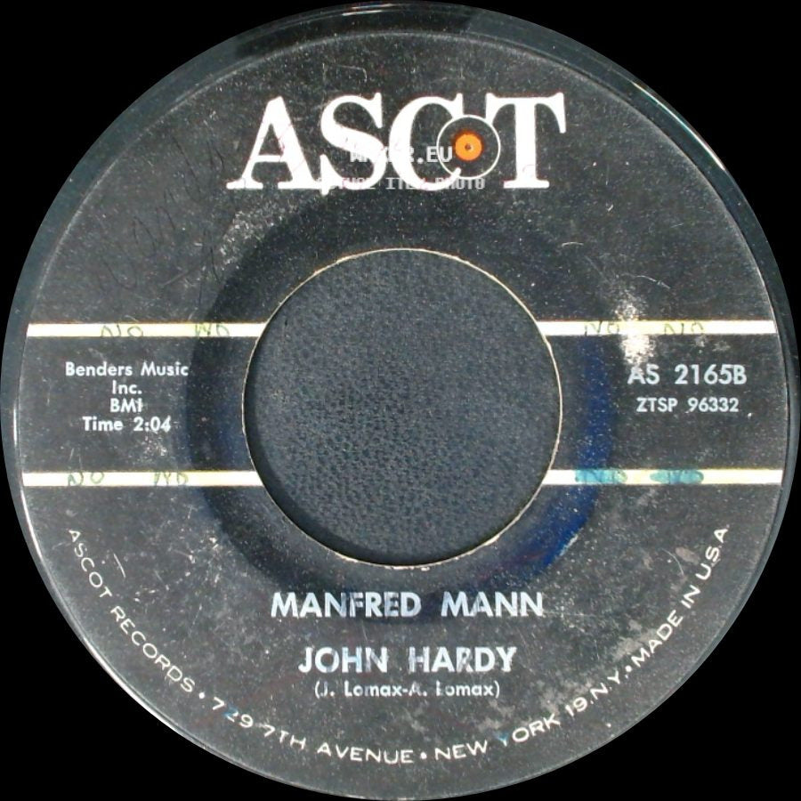 Manfred Mann - Sha La La / John Hardy side B