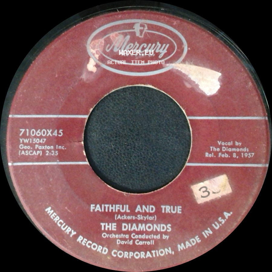 The Diamonds - Little Darlin' / Faithful And True side B
