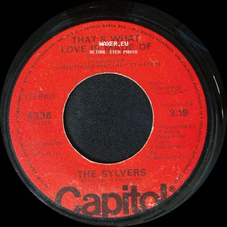 The Sylvers - Hotline / That's What Love Is Made Of side B