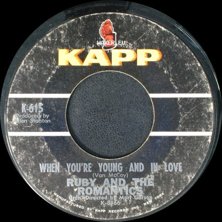 Ruby And The Romantics - I Cry Alone / When You're Young And In Love side B
