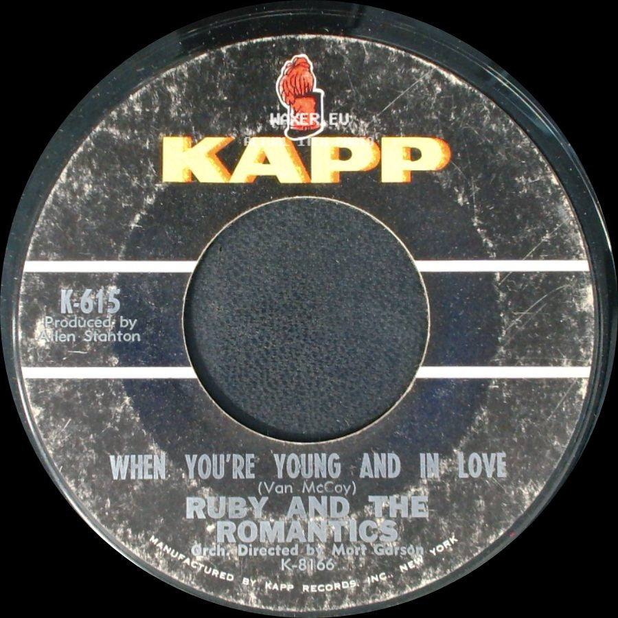 Ruby And The Romantics - I Cry Alone / When You're Young And In Love side B