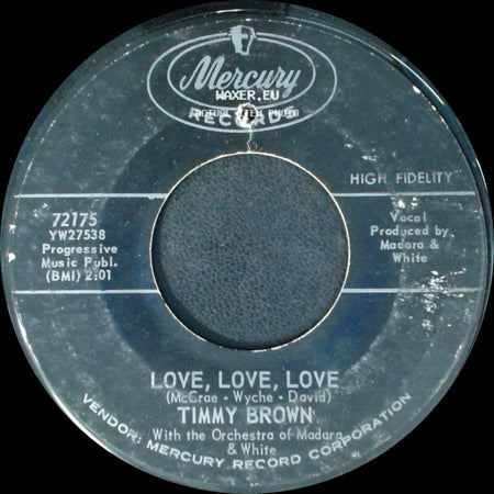 Timmy Brown - Love, Love, Love / Do The Crossfire side A