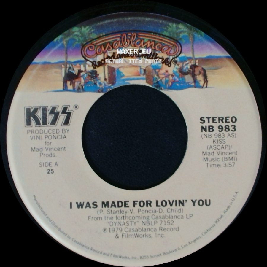 Kiss - I Was Made For Lovin' You / Hard Times side A