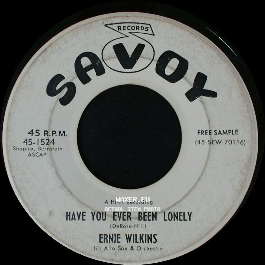 Ernie Wilkins - Have You Ever Been Lonely / Blue Jeans side A