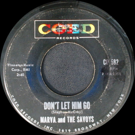 Marva And The Savoys - Just In Your Imagination / Don't Let Him Go side B