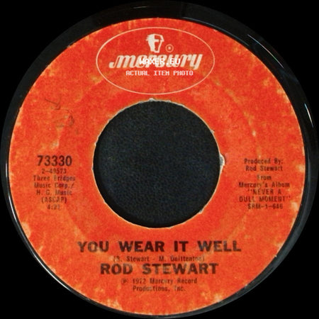 Rod Stewart - True Blue / You Wear It Well side B