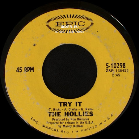 The Hollies - Try It / Jennifer Eccles side A