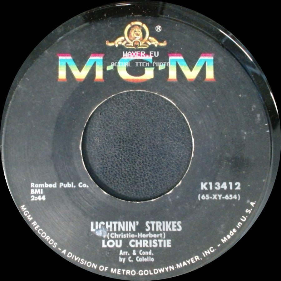 Lou Christie - Lightnin' Strikes / Cryin' In The Streets side A