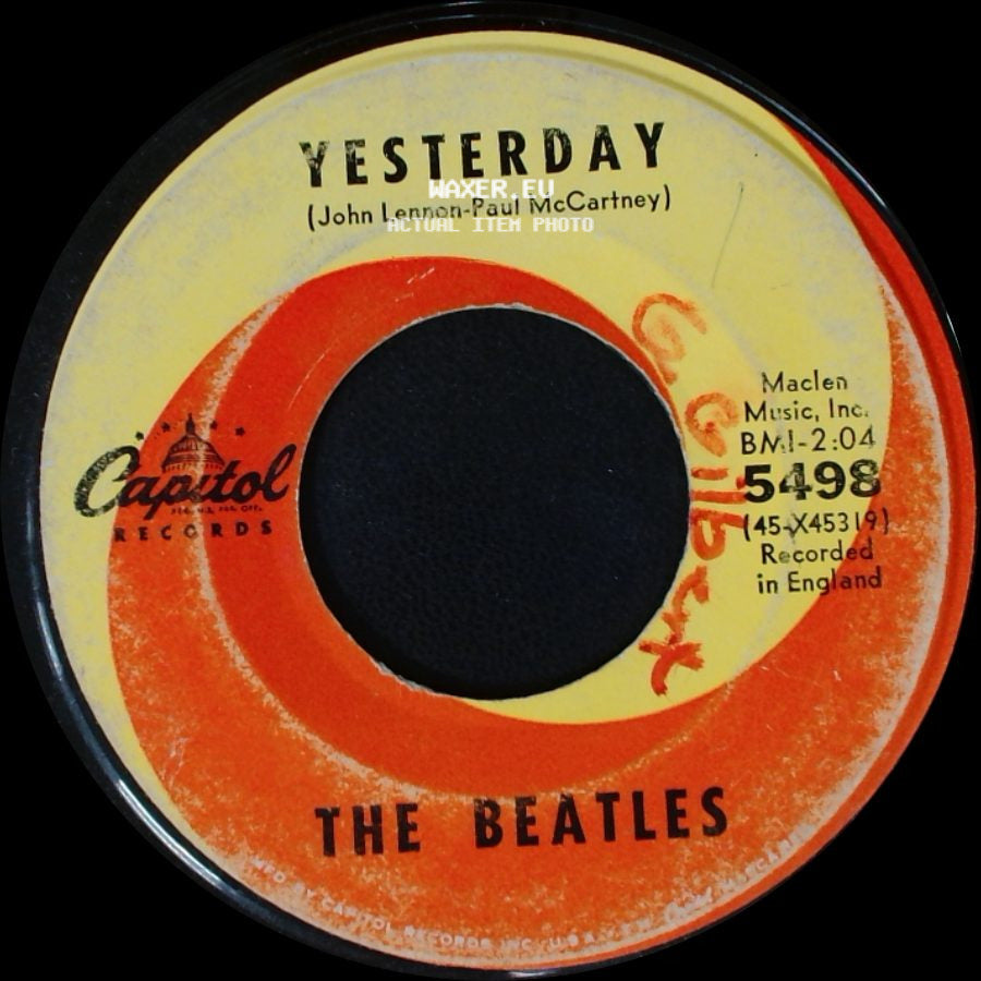 The Beatles - Act Naturally / Yesterday side B