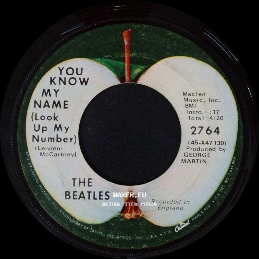 The Beatles - Let It Be / You Know My Name (Look Up My Number) side B