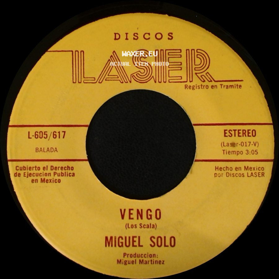 Miguel Solo - Señor Ayudame A Olvidar / Vengo side B