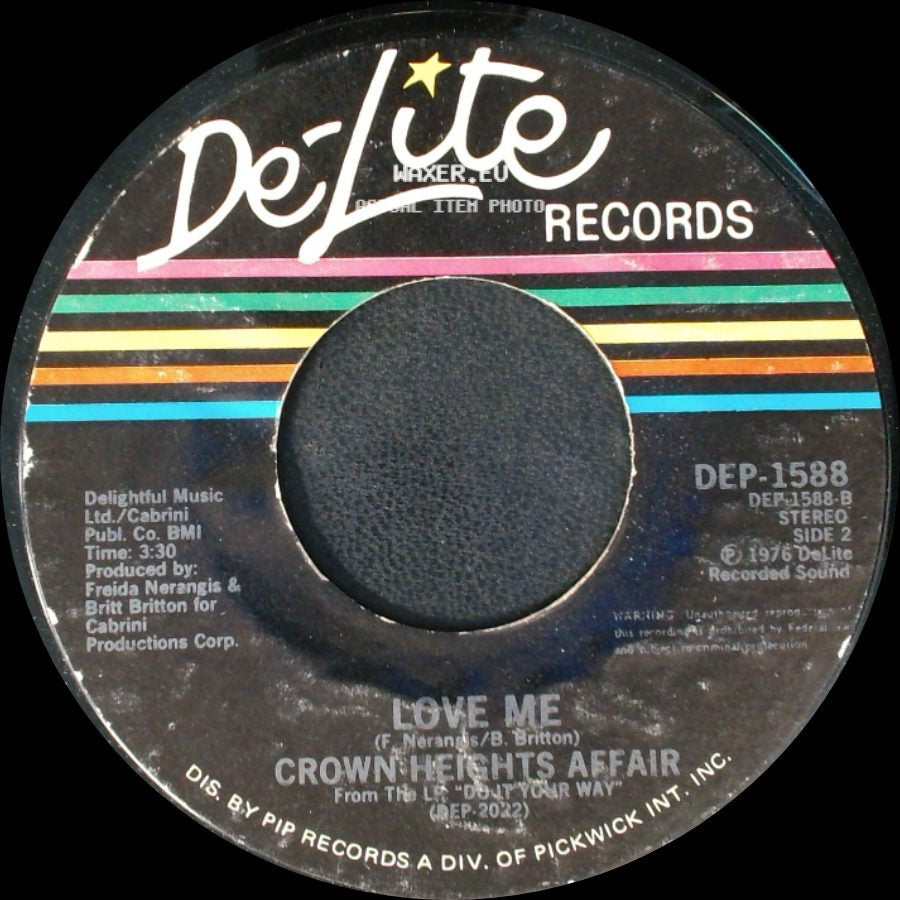 Crown Heights Affair - Dancin' / Love Me side B
