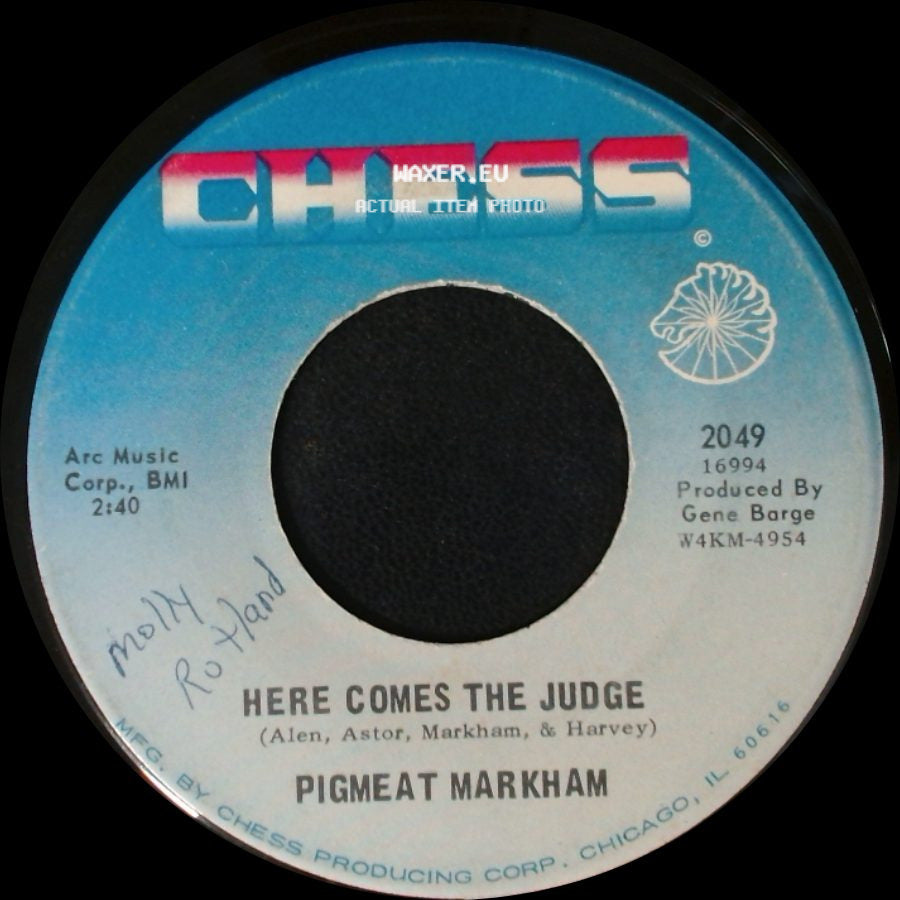 Pigmeat Markham - The Trial / Here Comes The Judge side B