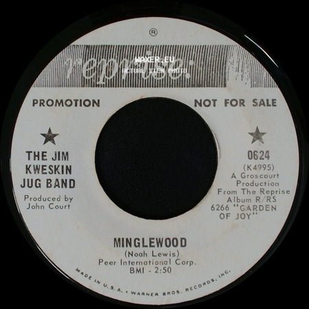 The Jim Kweskin Jug Band - The Sheik Of Araby / Minglewood side B