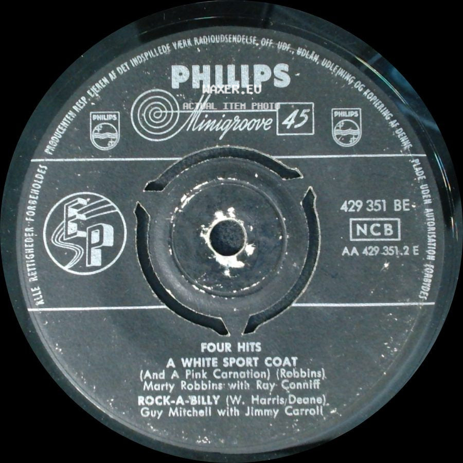 Marty Robbins With Ray Conniff / Guy Mitchell With Jimmy Carroll / Johnnie Ray With Ray Conniff - Four Hits / Four Hits: Yes Tonight, Josephine / Round And Round side A