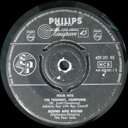 Marty Robbins With Ray Conniff / Guy Mitchell With Jimmy Carroll / Johnnie Ray With Ray Conniff - Four Hits / Four Hits: Yes Tonight, Josephine / Round And Round side B