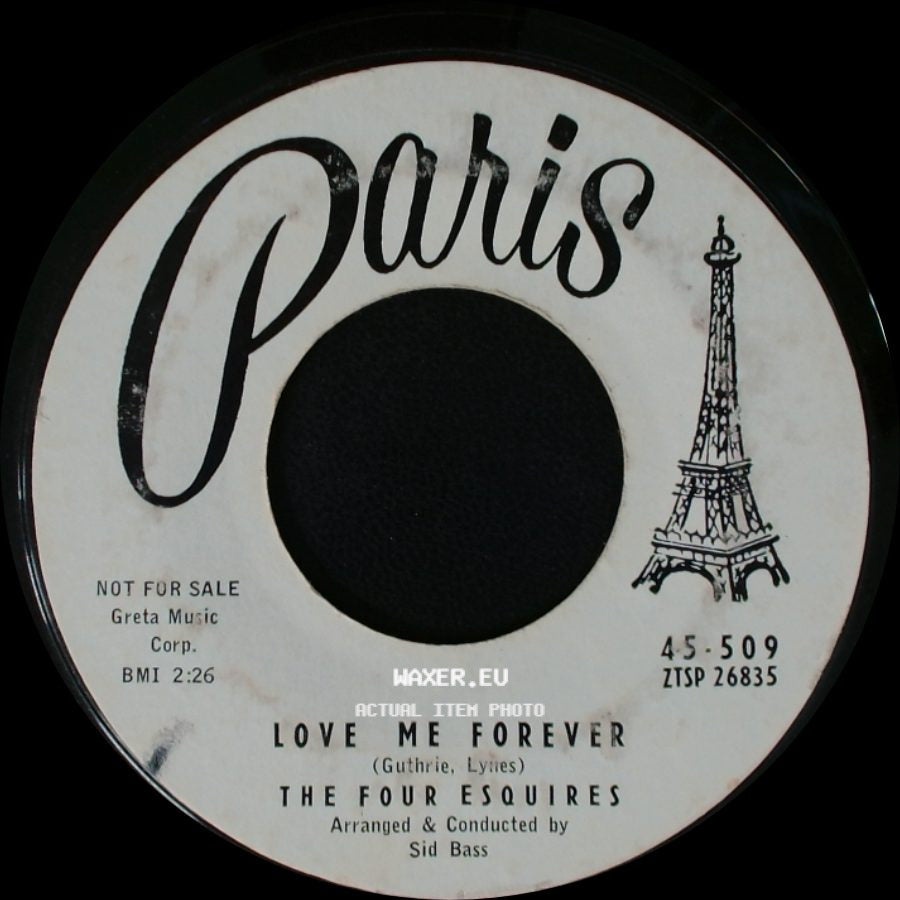 The Four Esquires - I Ain't Been Right Since You Left / Love Me Forever side B