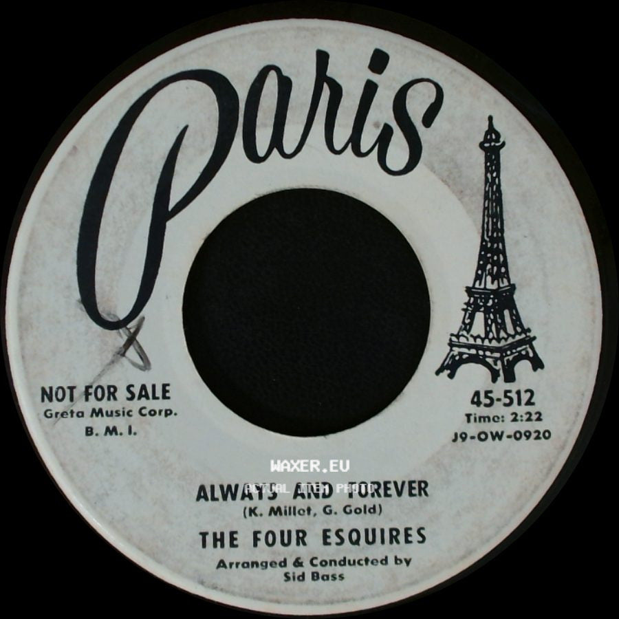 The Four Esquires - I Walk Down The Street / Always And Forever side B
