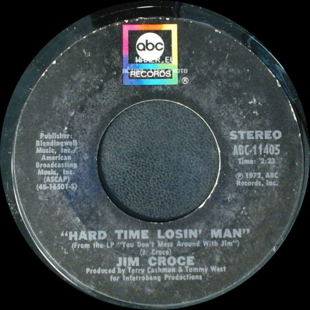 Jim Croce - Hard Time Losin' Man / Time In A Bottle side A