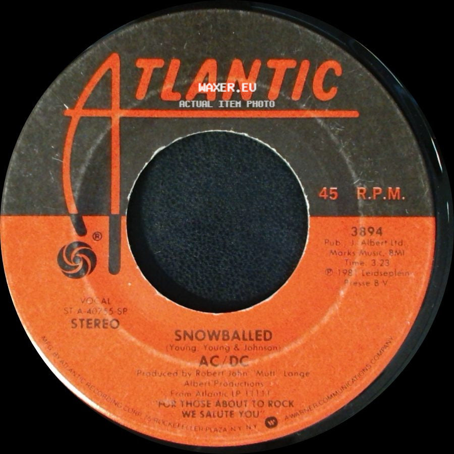 Ac/Dc - Snowballed / Let's Get It Up side A