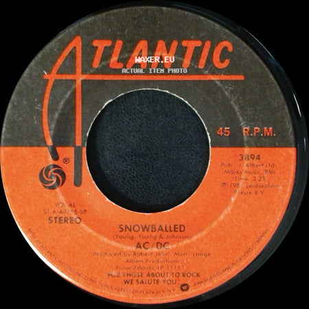 Ac/Dc - Snowballed / Let's Get It Up side A