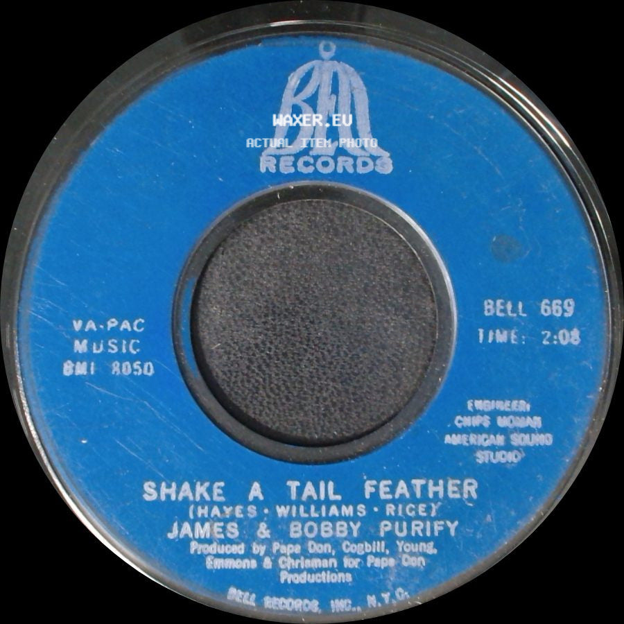 James & Bobby Purify - Shake A Tail Feather / Goodness Gracious side A