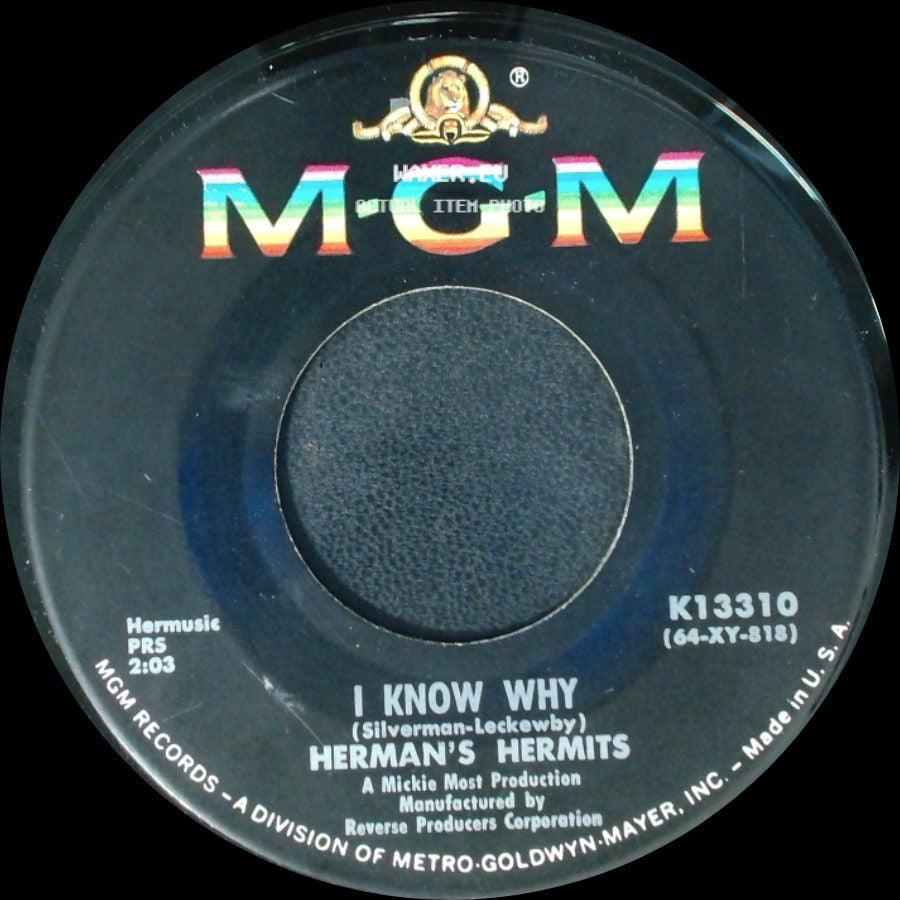 Herman's Hermits - Can't You Hear My Heartbeat / I Know Why side B