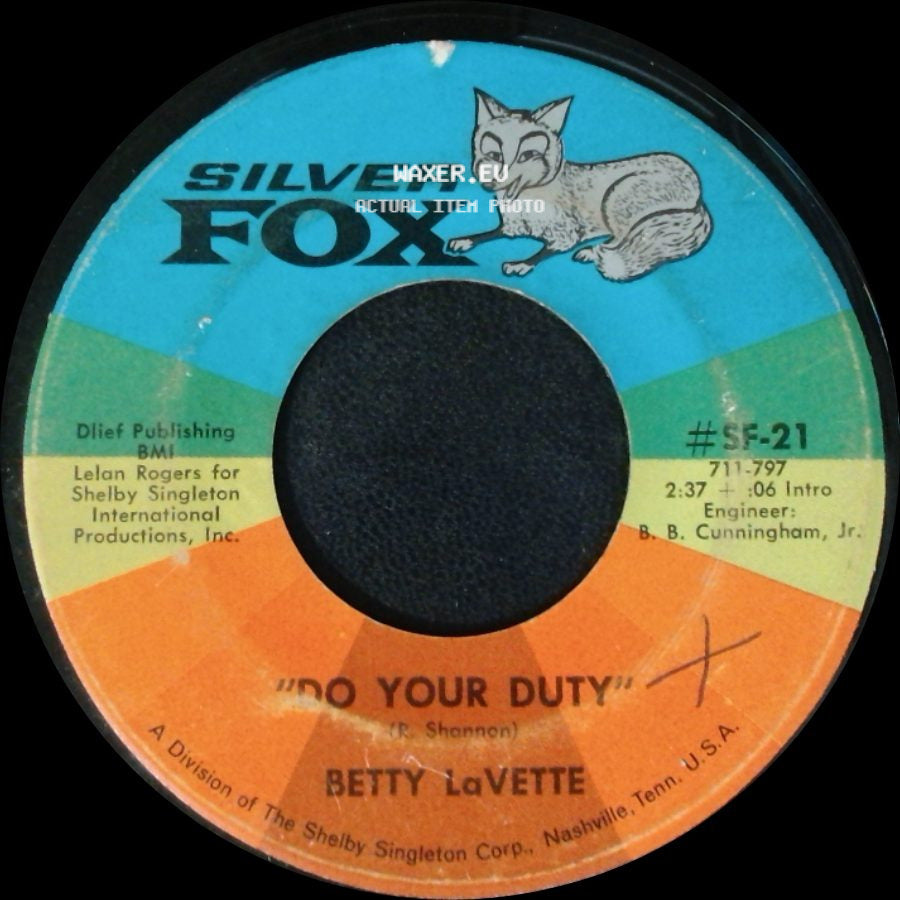 Betty Lavette - Do Your Duty / Love's Made A Fool Out Of Me side A
