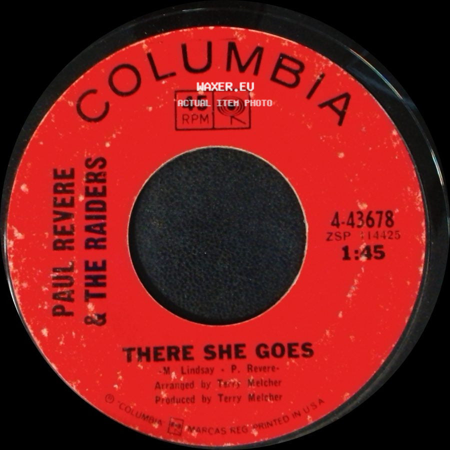 Paul Revere & The Raiders Featuring Mark Lindsay / Paul Revere & The Raiders - Hungry / There She Goes side B
