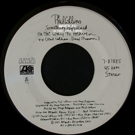 Phil Collins - Lionel (Do You Remember? - Demo) / Something Happened On The Way To Heaven side B