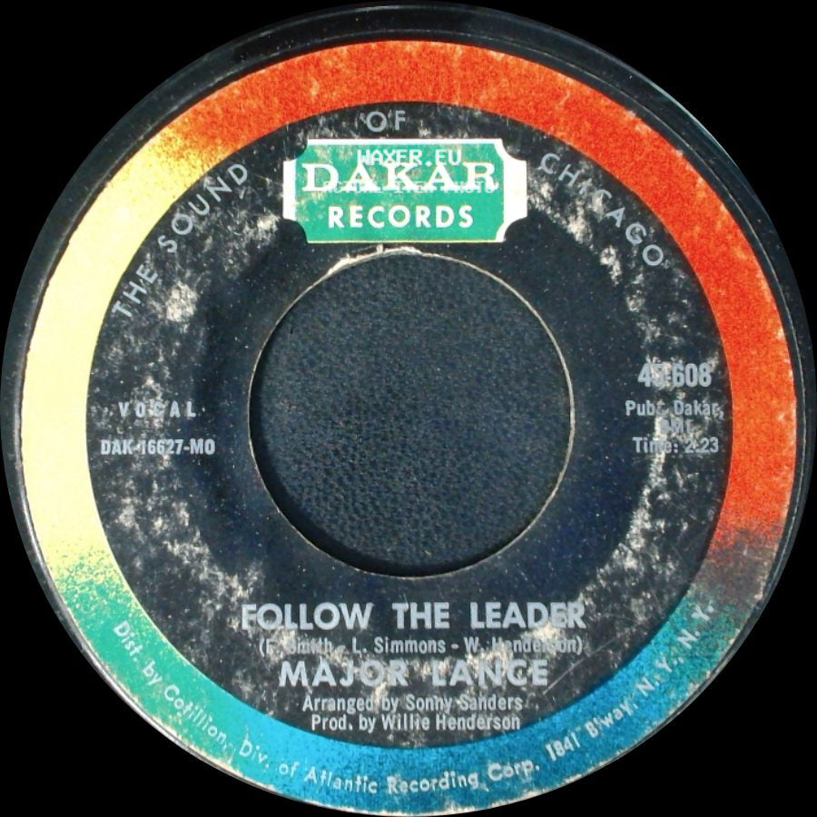 Major Lance - Follow The Leader / Since You've Been Gone side A