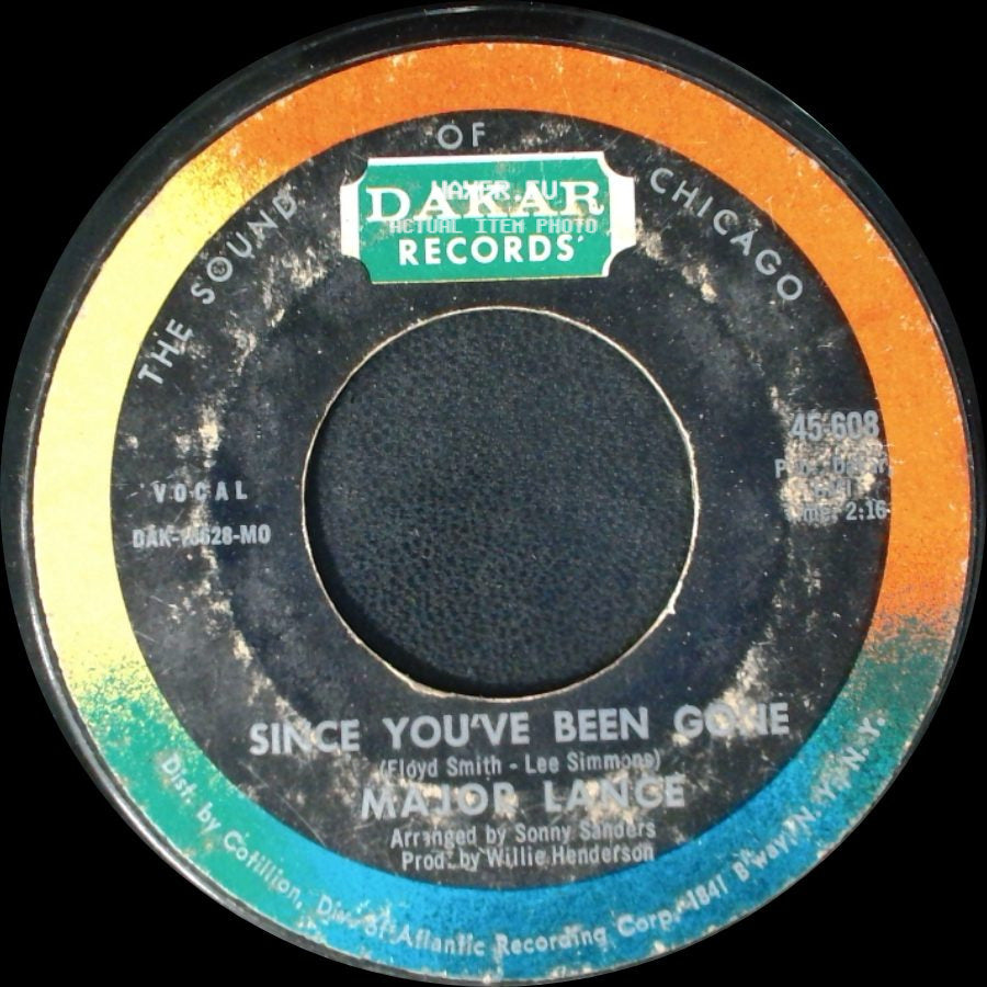 Major Lance - Follow The Leader / Since You've Been Gone side B