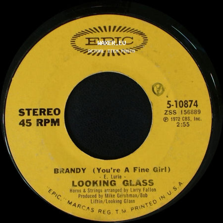 Looking Glass - One By One / Brandy (You're A Fine Girl) side B
