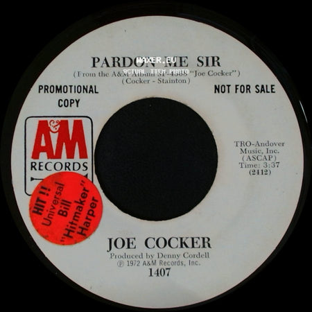 Joe Cocker - St. James Infirmary Blues / Pardon Me Sir side B