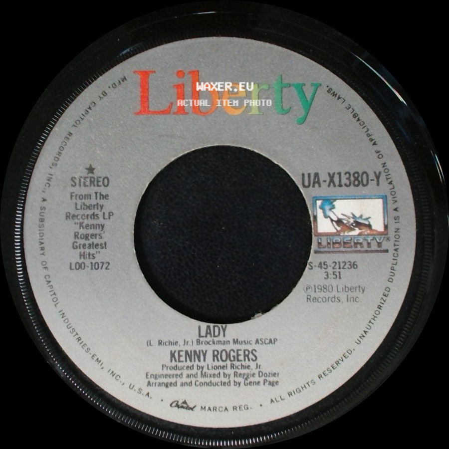 Kenny Rogers - Lady / Sweet Music Man side A