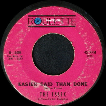 The Essex - Are You Going My Way / Easier Said Than Done side B