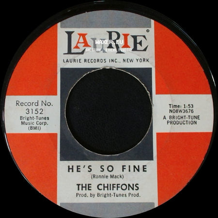 The Chiffons - He's So Fine / Oh My Lover side A