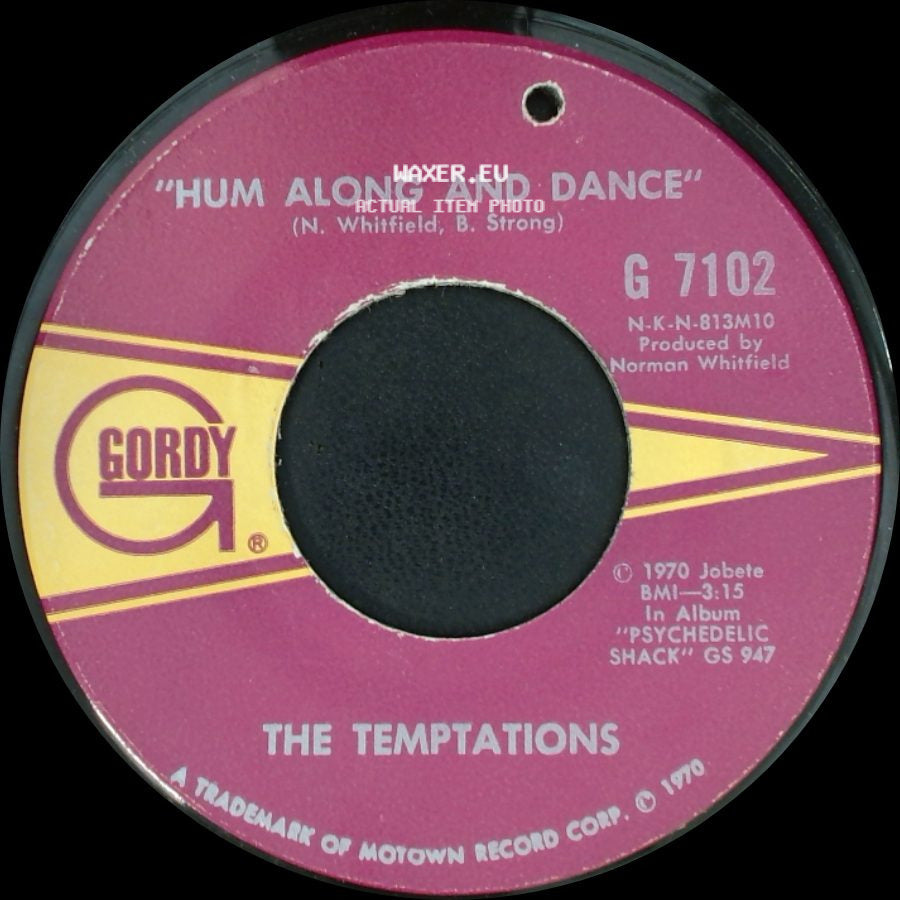The Temptations - Ungena Za Ulimwengu (Unite The World) / Hum Along And Dance side B