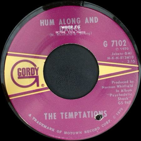 The Temptations - Hum Along And Dance / Ungena Za Ulimwengu (Unite The World) side A