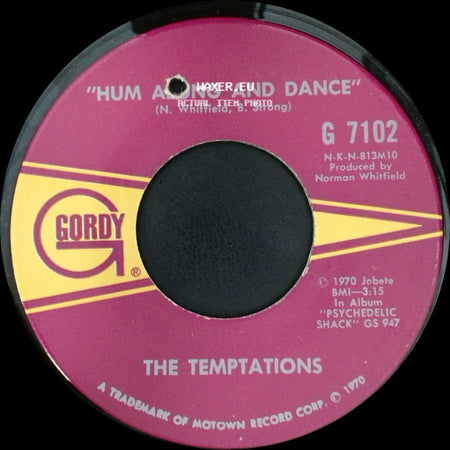 The Temptations - Hum Along And Dance / Ungena Za Ulimwengu (Unite The World) side A