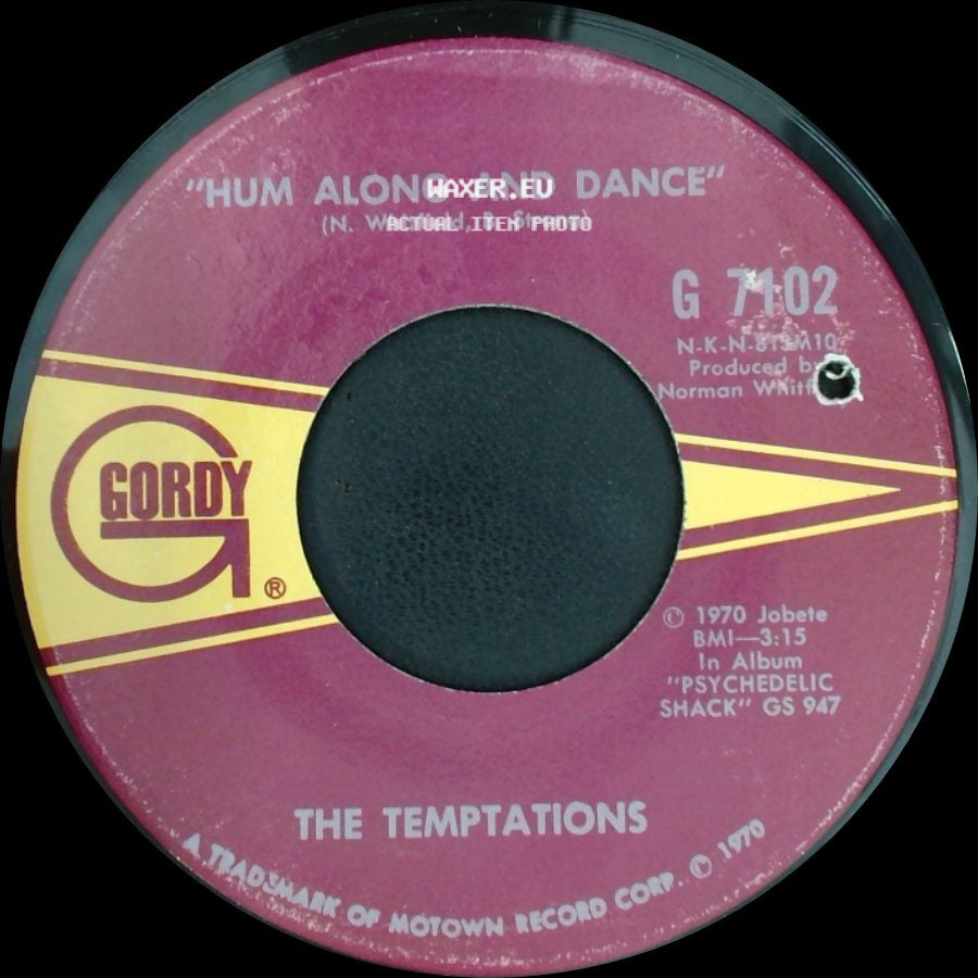 The Temptations - Ungena Za Ulimwengu (Unite The World) / Hum Along And Dance side B