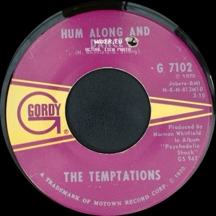 The Temptations - Ungena Za Ulimwengu (Unite The World) / Hum Along And Dance side B