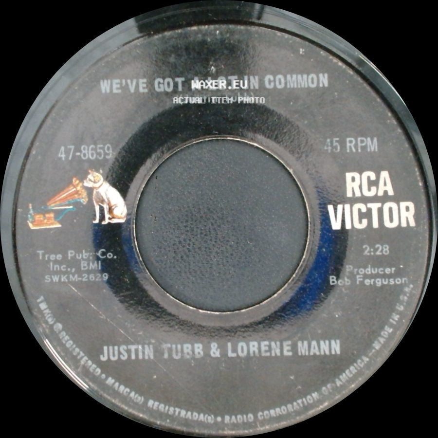 Justin Tubb & Lorene Mann - Hurry, Mr. Peters / We've Got A Lot In Common side B